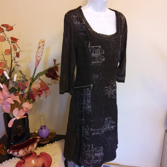 NWT Simon Chang Well Tailored Lined Dress Spring Fall Dress Size 8 - Picture 6 of 8